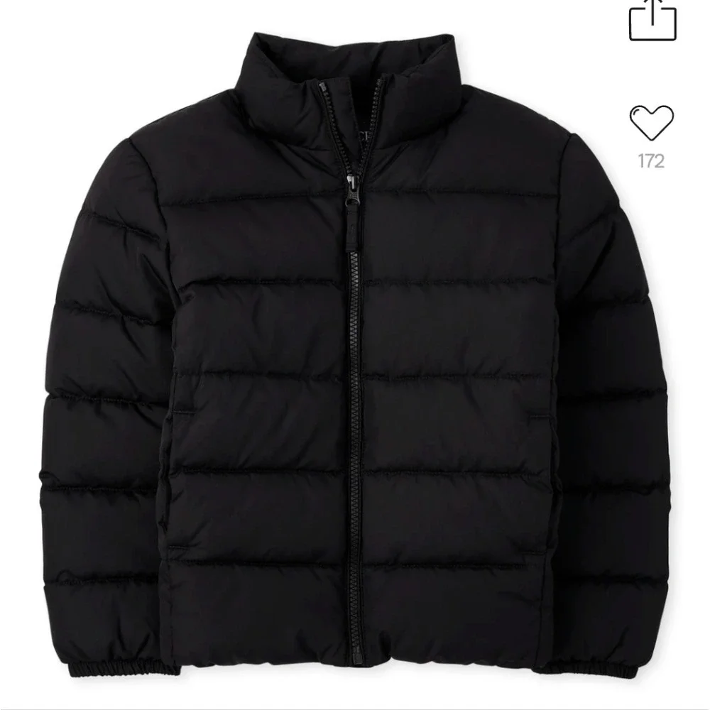 Children's‎ Place Boys 10-12 Lightweight Navy Puffer Jacket